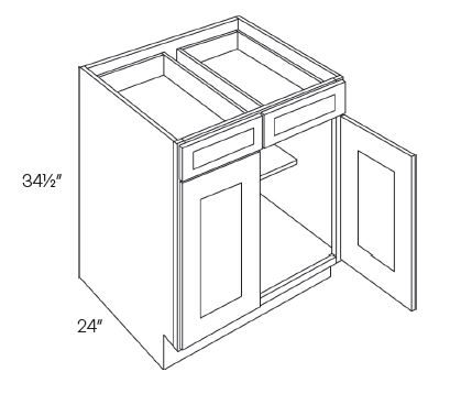 2 Door 2 Drawer Base Cabinets