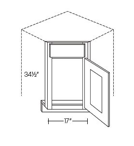 Diagonal Corner Sink Fronts